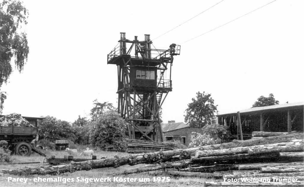 001-Parey-ehem_Saegewerk_Koester-um_1975.jpg - Das Sägewerk nach der Stilllegung 1975